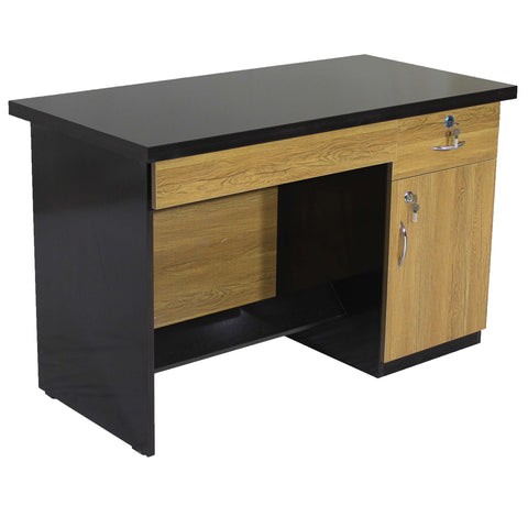 Elegant Study Table Small Work Station with Drawer & Cabinet 2x4