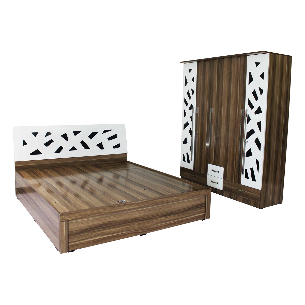 Sentosa Bedroom Set with King Size Bed & 5 Door Wardrobe