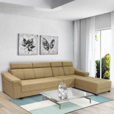 Xavier Fabric 5 Seater Lounger Sofa Set