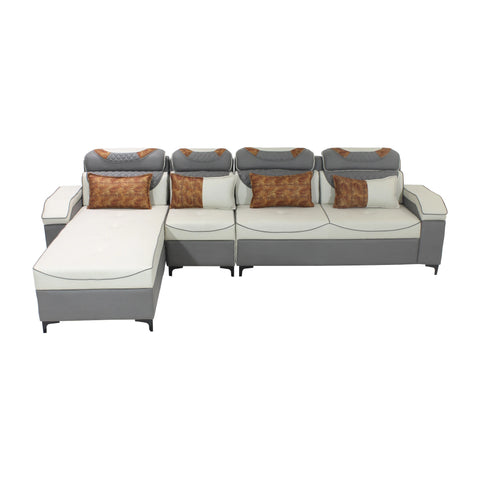 Braxton Lounger Fabric 5 Seater Sofa