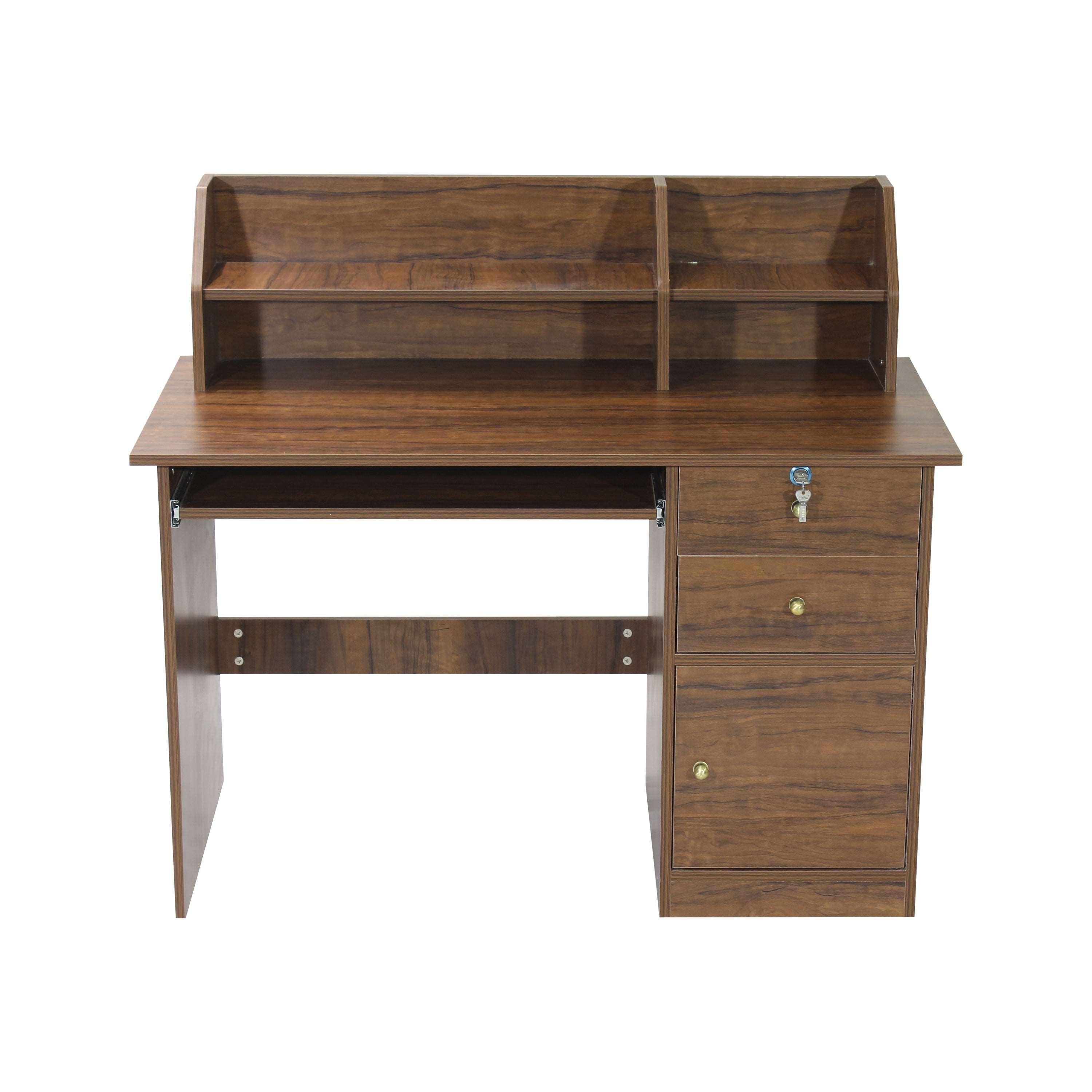 Dario Study Table with Shelf Drawer & Cabinet