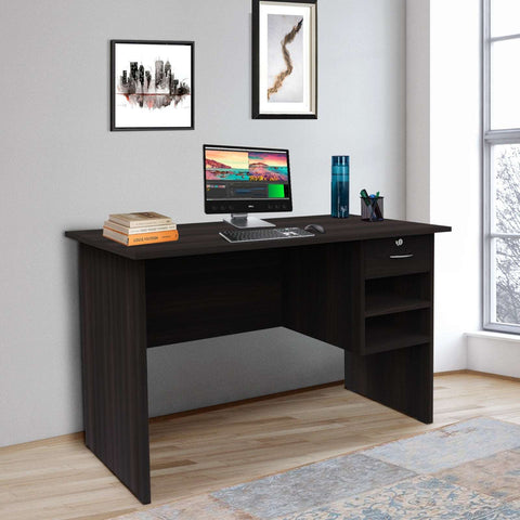 Study Table with Drawer and Open Shelf