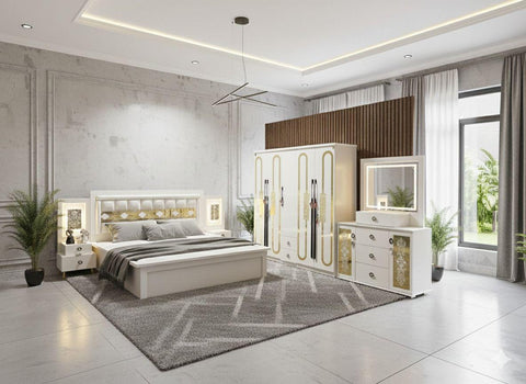 DREWNO KING SIZE  BEDROOMSET