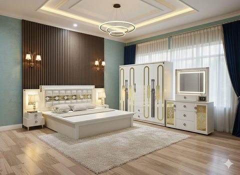 DREWNO KING SIZE  BEDROOMSET