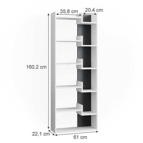 Open Book Shelf Storage Display Rack